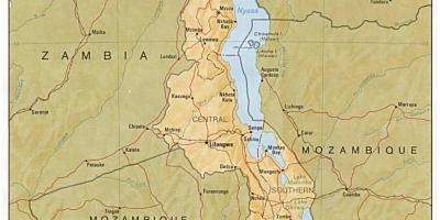 Malavio ežeras žemėlapyje