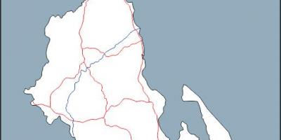 Žemėlapis Malavis žemėlapio kontūras